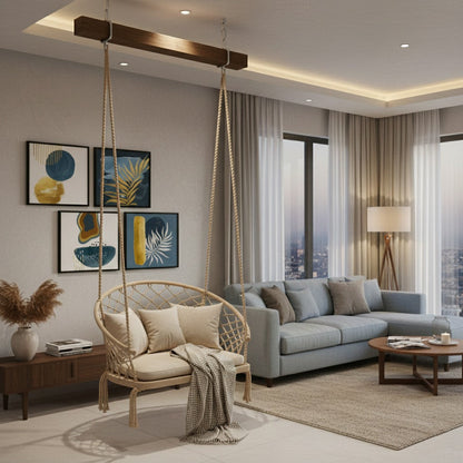 Abstract Botanical Foliage plant (4Panel) Wall Art