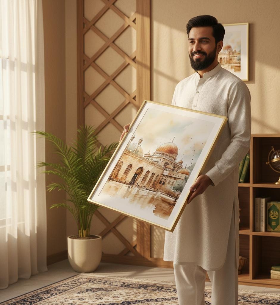 Al-Aqsa Mosque Wall Art | Jerusalem Islamic Decor